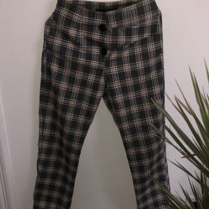 Grey/green checkered pants